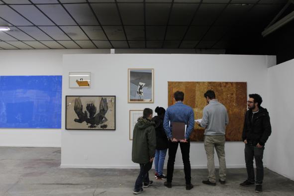 visite de l'exposition « Collective Collection 2 : Jacques Girards» pendant le stage de février au BBB Centre d'art