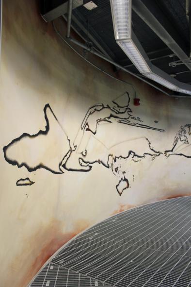 Etienne Cliquet, « Allée Froide », fresque murale au Colosse, Université de Laval, Québec 2013 | production BBB centre d’art