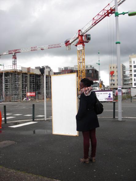 Alain Bernardini, Test in situ de l’implantation des supports d’exposition, 2013 | © Alain Bernardini