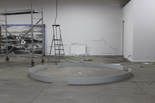 Montage du volet II de l'exposition, vue d'ensemble au BBB centre d'art, 2014 | © BBB centre d'art