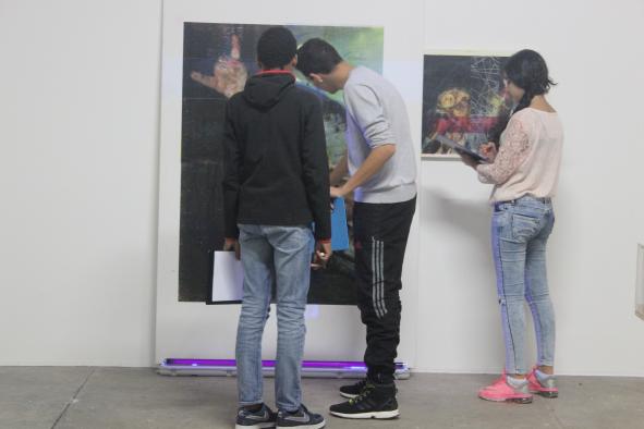Visite de l'exposition collective « Freux Follets »