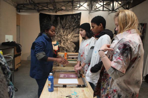 Stage de sérigraphie à l'atelier La Mêche