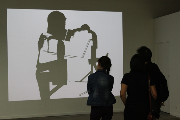 Vernissage de l'exposition « Zone de ralentissement » d'Olivier Nottellet, 7 octobre 2015, © BBB centre d'art - ADAGP, Paris 2015