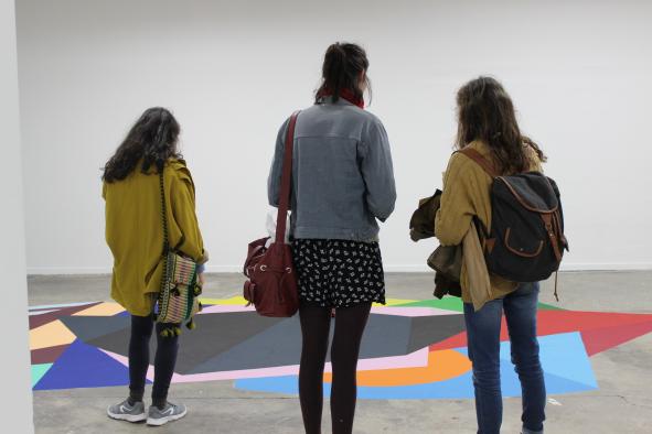 Valérie du Chéné, vue d'exposition « Mettre à plat, le cœur au ventre », vernissage BBB centre d'art, mai 2016