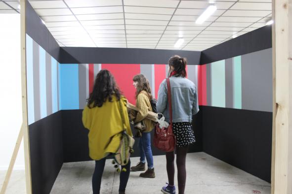 Valérie du Chéné, vue d'exposition « Mettre à plat, le cœur au ventre », vernissage BBB centre d'art, mai 2016