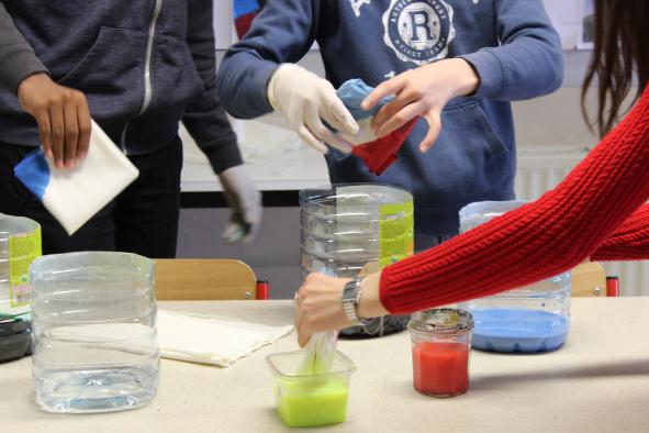 Atelier wax mené par Lucile Martinez |  4ème 2 du collège Pierre labitrie (Tournefeuille), mars 2019 @ BBB centre d'art