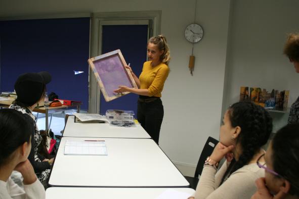 Atelier d'écriture et d'impression en sérigraphie avec Lucie Humbert, à la Médiathèque des Izards | mai 2019  @ BBB centre d'art