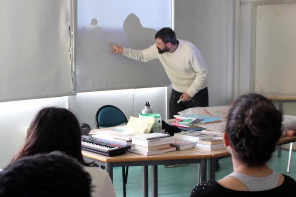 Rencontre entre Nicolas Puyjalon et une classe de 4ème du collège Pierre Labitrie, BBB centre d'art 2020