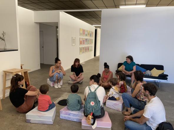 Visite atelier Tou·tes-petit·es, exposition « Bad Poetry », 2023, BBB centre d'art