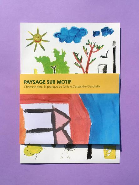 Édition « Paysage sur motif » de Cassandre Cecchella. Conception graphique : mmm collectif, 2023