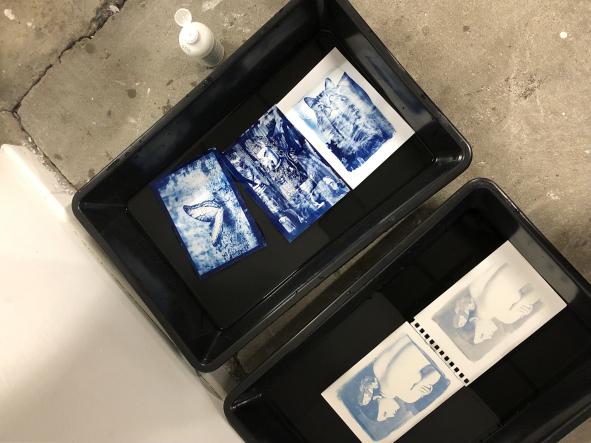 Atelier cyanotype avec Berta Ibáñez © BBB