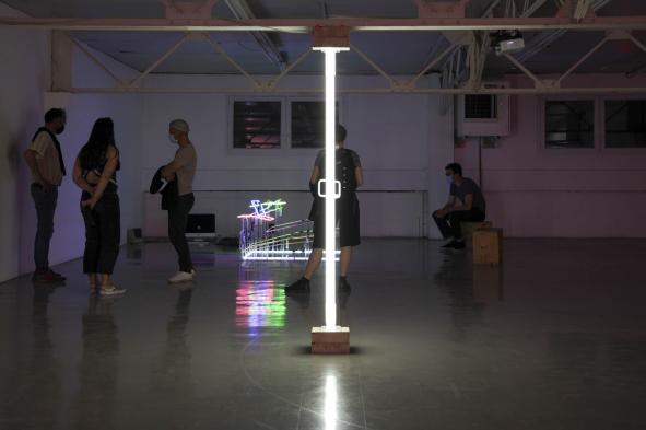 Manon Crison Carle, « Étai lumineux », 2021 © Manon Crison Carle